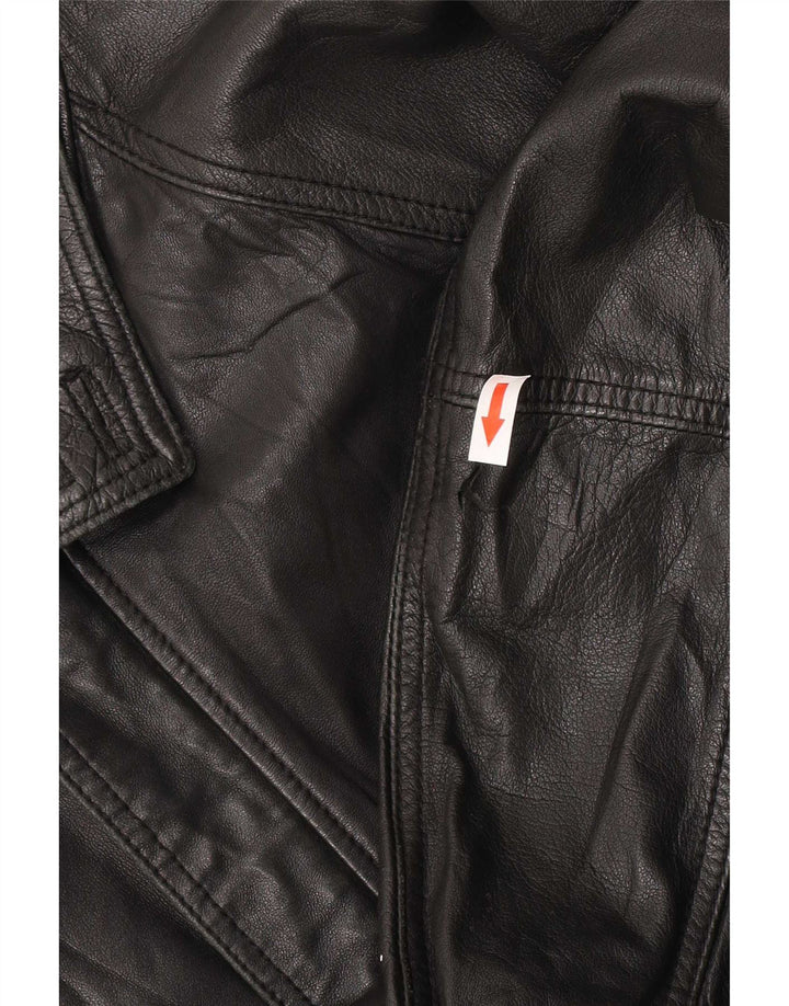 Alta Moda Firenze Herren Lederjacke IT 56 3XL Schwarz