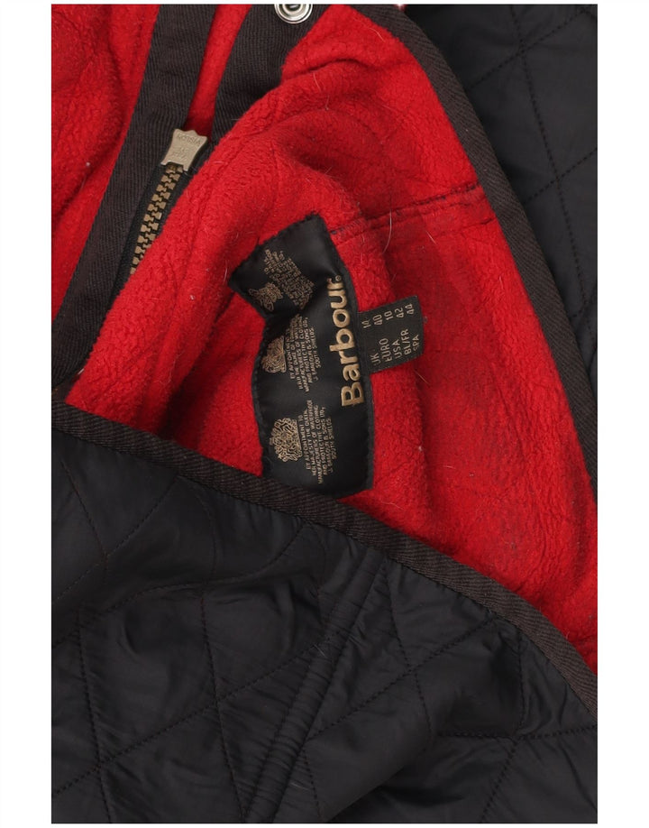 Barbour Damen Steppjacke UK 14 Large Schwarz