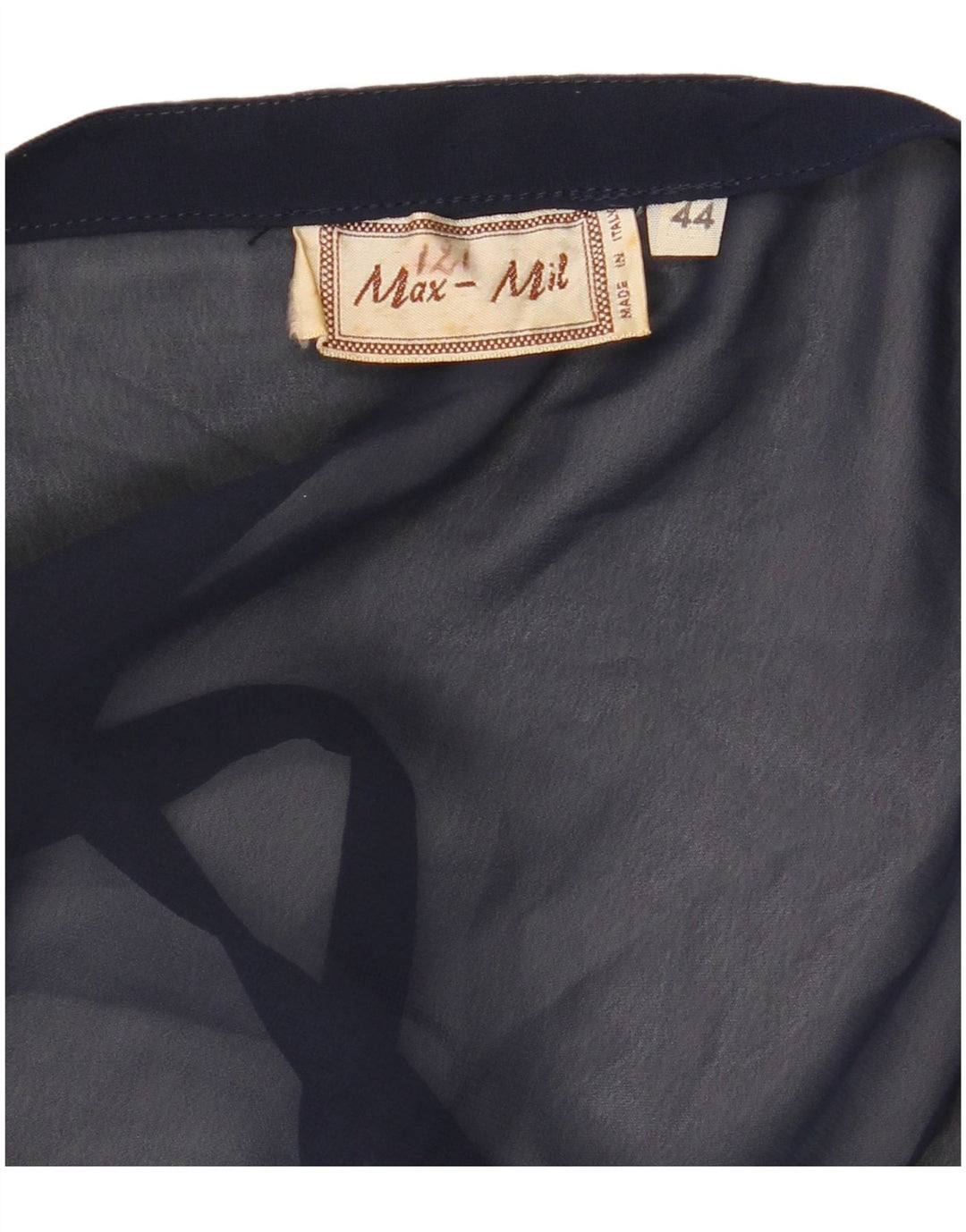 Vintage Damen Cami Top IT 44 Mittel Marineblau Blumen