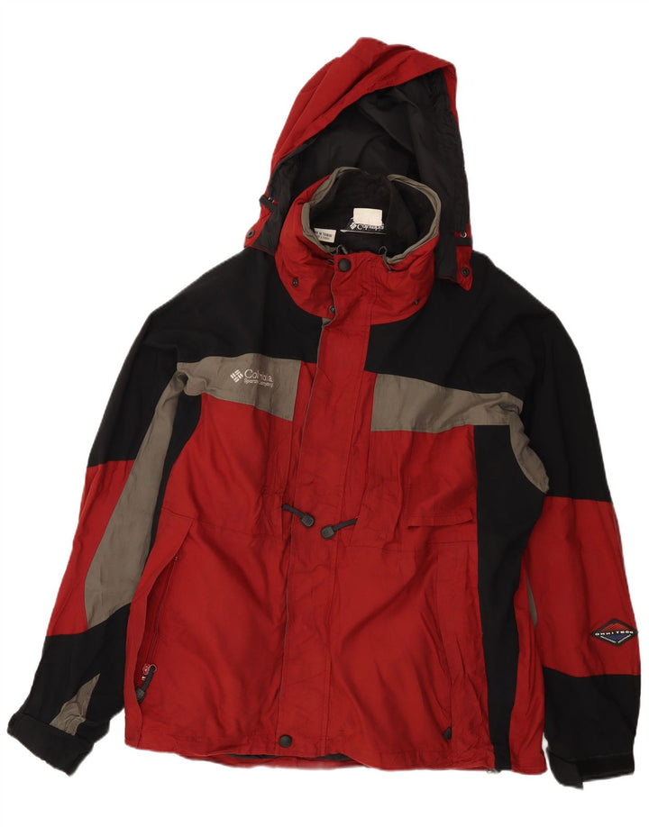 Columbia Herren Omni-Tech Windjacke UK 40 Large Red Colourblock