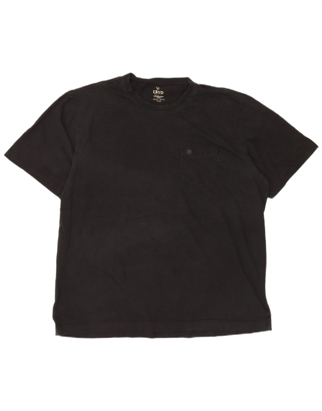 Izod Herren T-Shirt Top XL Schwarz Baumwolle