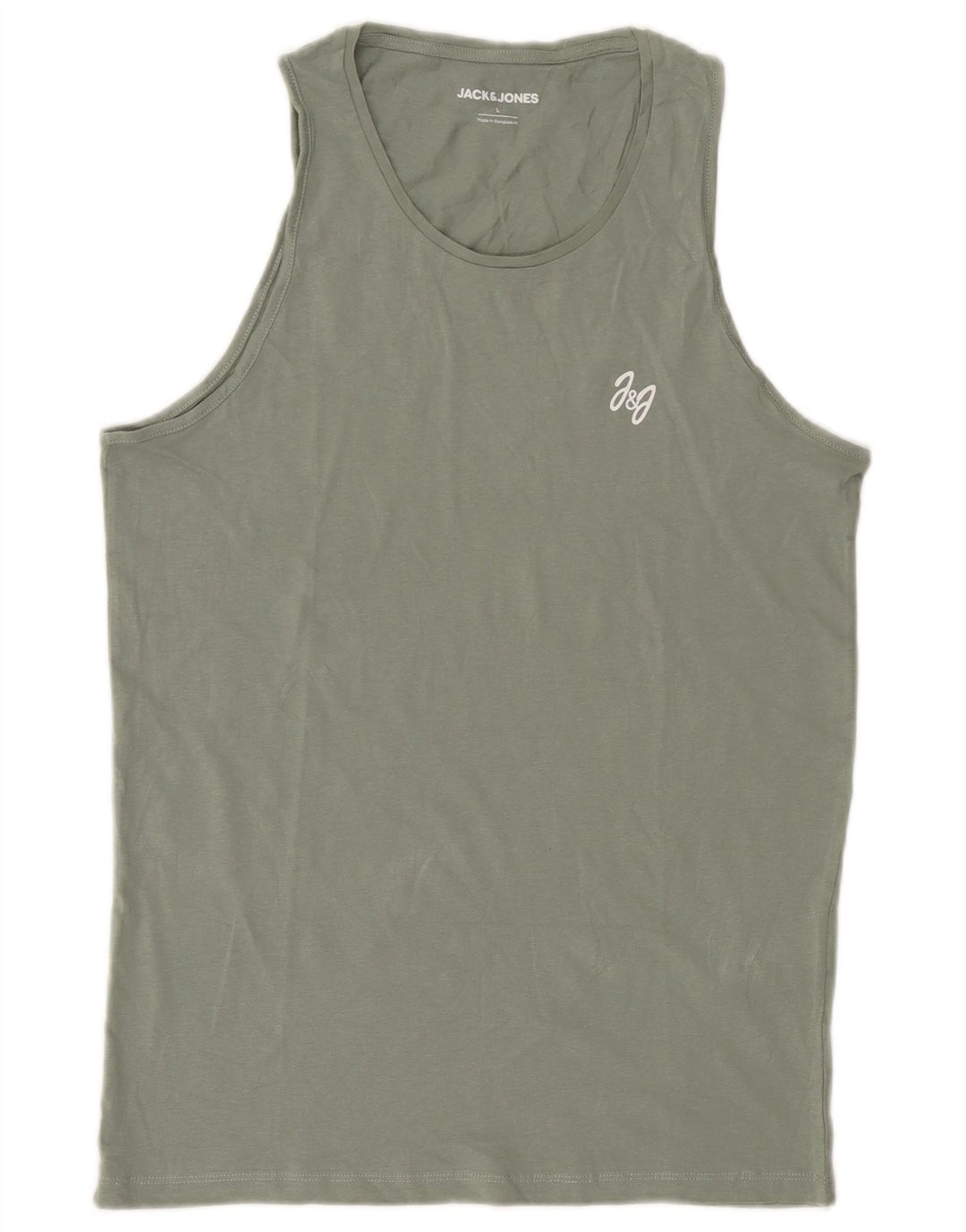 Jack & Jones Herren-Weste, Top, groß, Khaki, Baumwolle