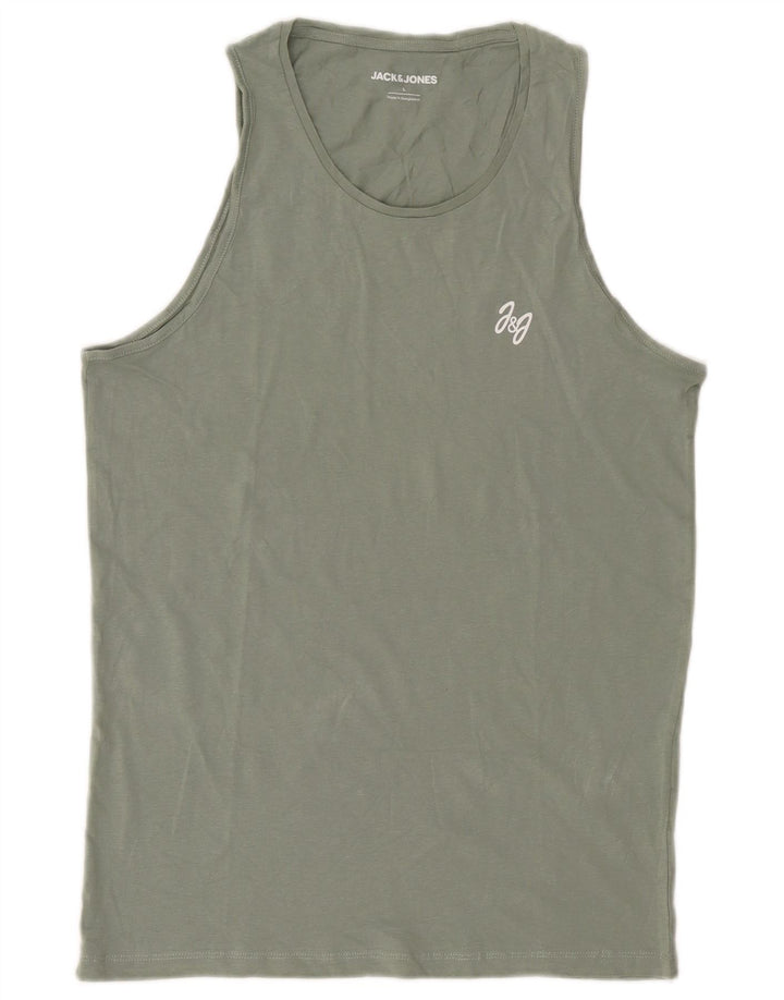 Jack & Jones Herren-Weste, Top, groß, Khaki, Baumwolle