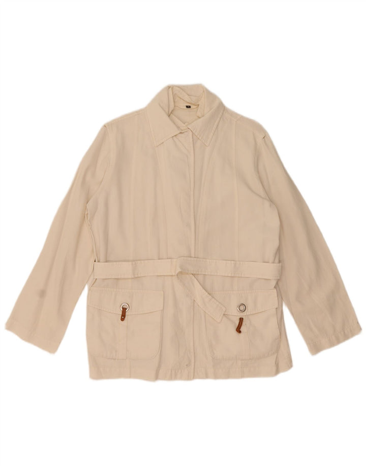 Fay Damen Utility-Jacke UK 14 Medium Off White