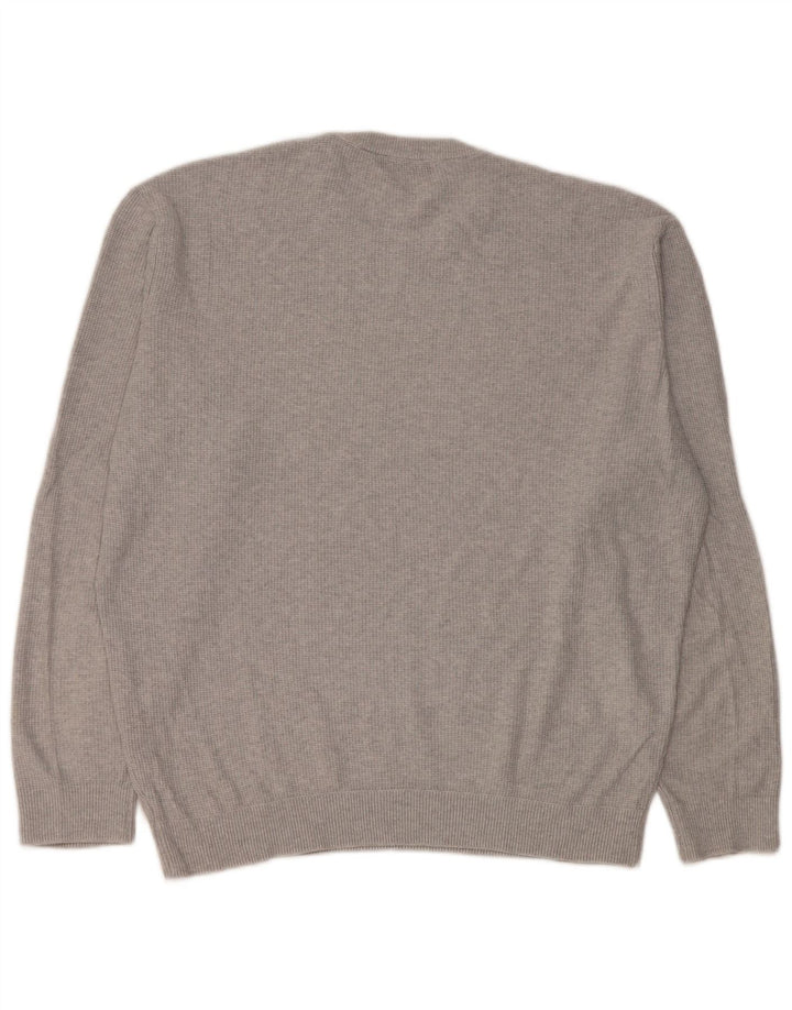 Zara Herren-Pullover mit Rundhalsausschnitt, Größe L, Grau