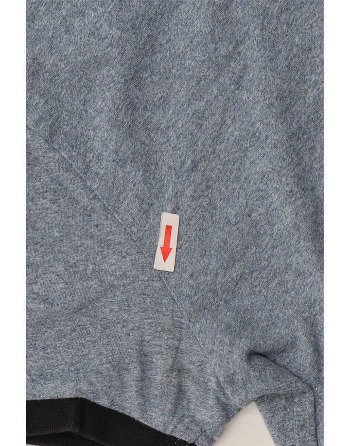 Superdry Herren-T-Shirt-Oberteil, klein, blau gefleckte Baumwolle