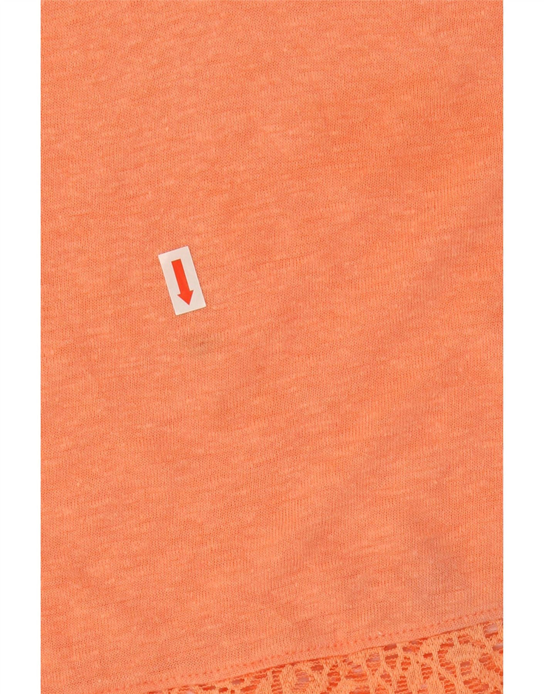 Marks & Spencer Damen Crop Oversize T-Shirt Top UK 10 Small Orange
