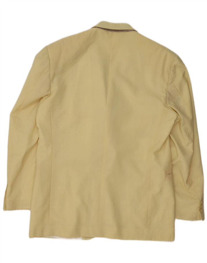 Renato Balestra Herren 2-Knopf-Blazerjacke IT 50 Große gelbe Wolle