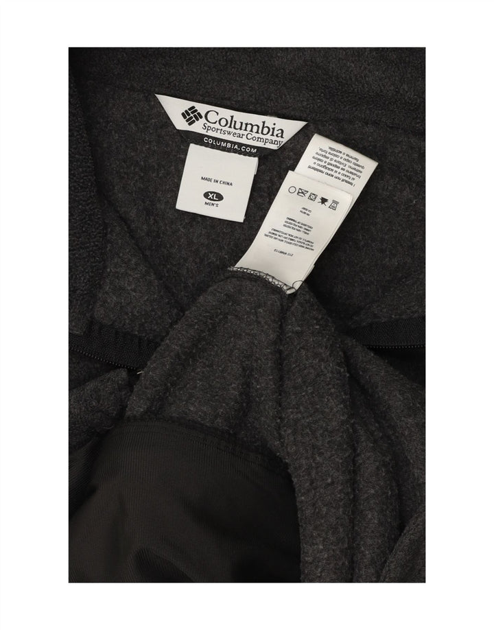 COLUMBIA Mens Fleece Jacket UK 42 XL Grey Polyester