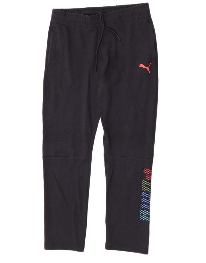 Puma Herren-Trainingshose mit Grafik, XL, schwarze Baumwolle