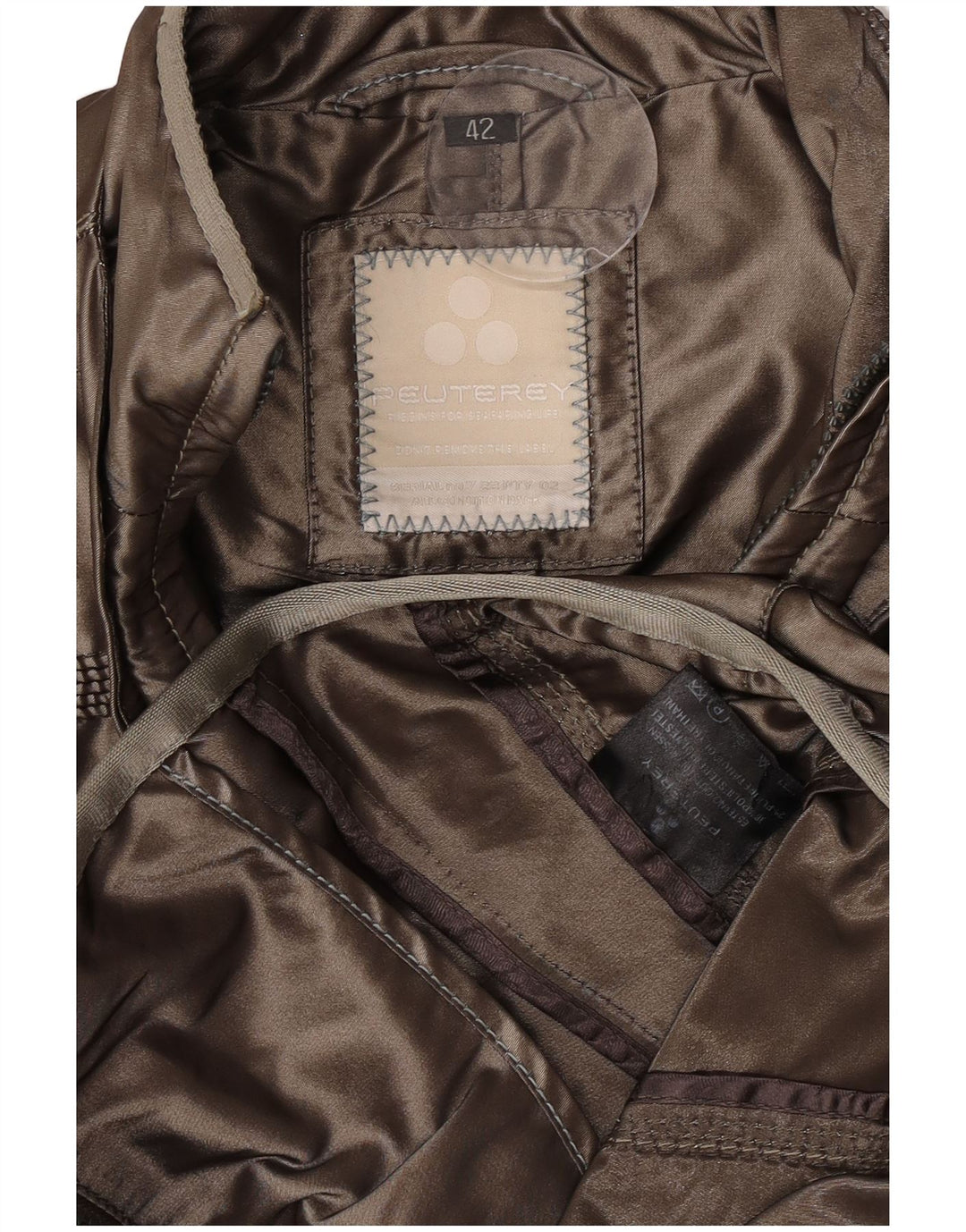 PEUTEREY Damen Utility Jacke IT 42 Medium Khaki Polyester