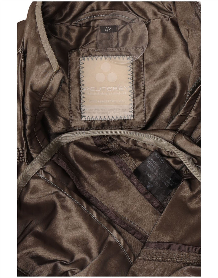 PEUTEREY Damen Utility Jacke IT 42 Medium Khaki Polyester