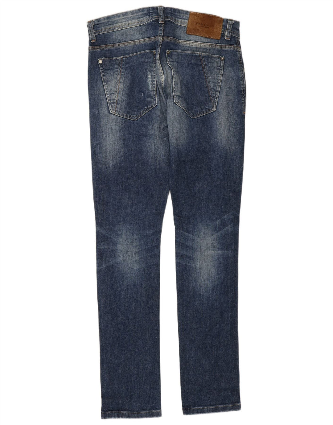 ZARA Herren Distressed Slim Jeans EU 38 Small W30 L32 Blau