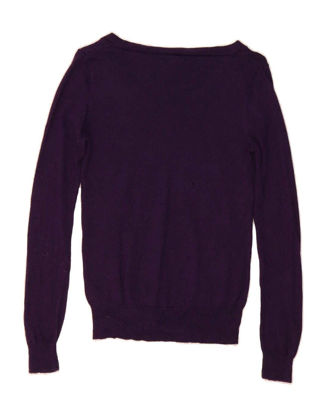 MOSSIMO Womens V-Neck Jumper Sweater UK 10 Small Purple Nylon Vintage Mossimo and Second-Hand Mossimo from Messina Hembry 