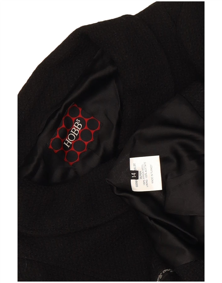 Hobbs Damen Bolerojacke UK 14 Mittelschwarze Schurwolle