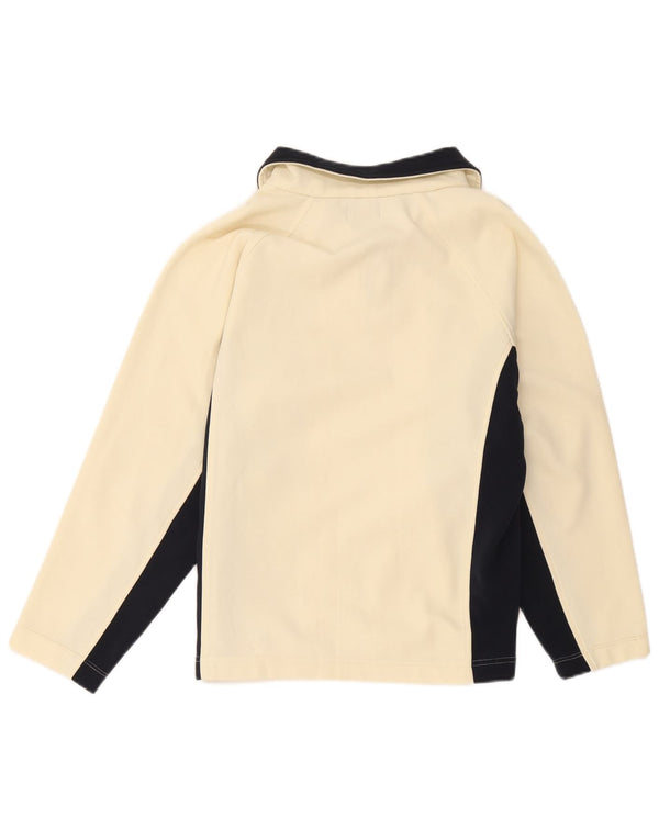 Kappa Damen-Trainingsanzug-Top-Jacke UK 18 XL Off White Colourblock Polyester