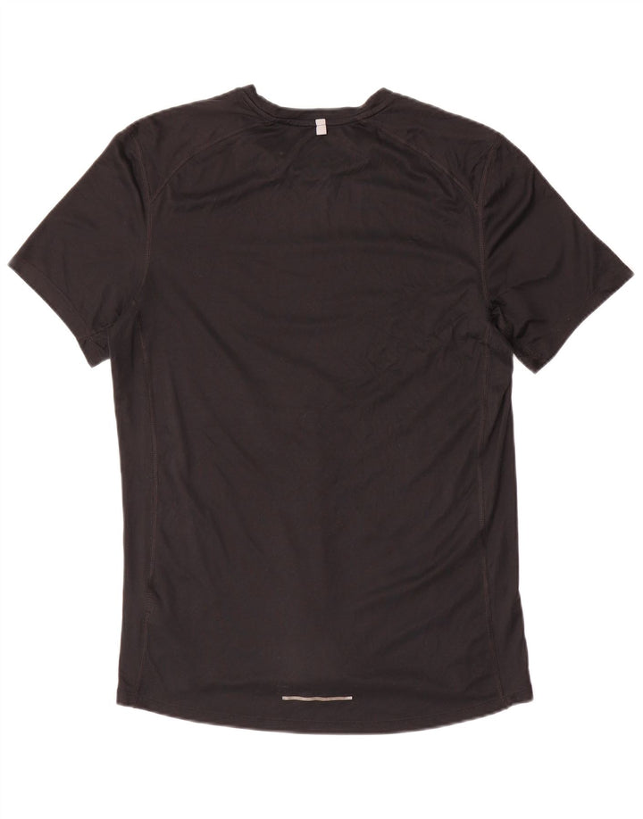 Nike Herren Dri Fit T-Shirt Top Medium Schwarz Polyester