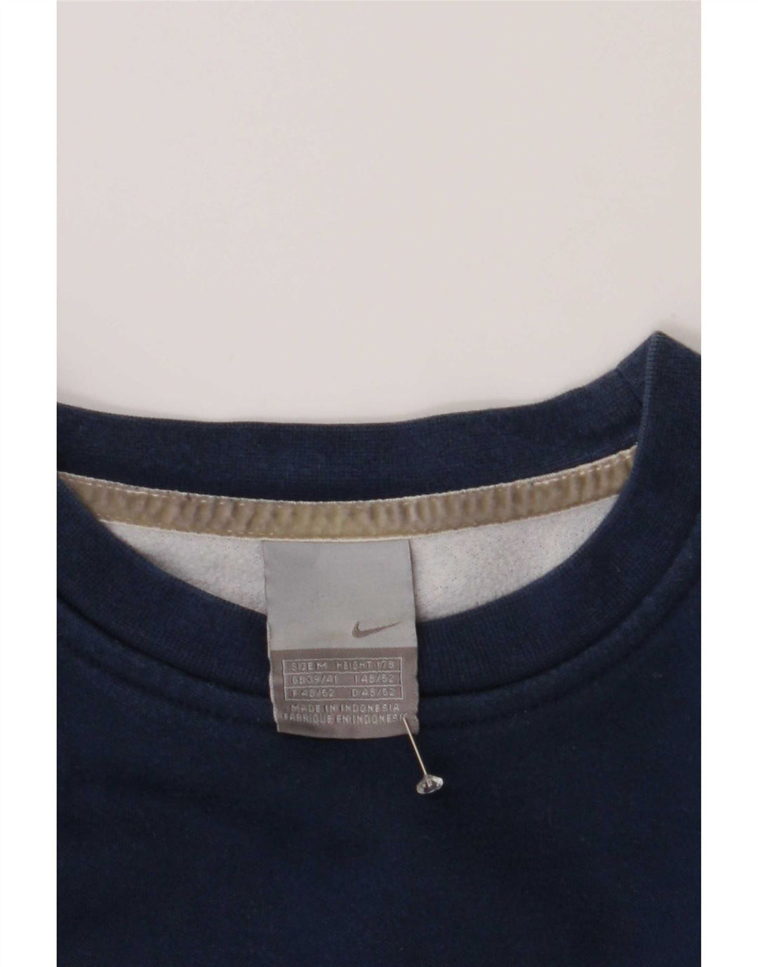 Nike Herren-Sweatshirt mit Grafik, UK 39/41, mittelmarineblaue Baumwolle