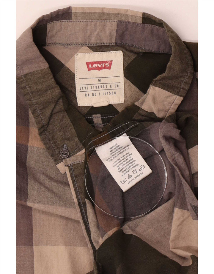 Levi's Herrenhemd UK 14, mittelgroß, mehrfarbig, kariert, Baumwolle