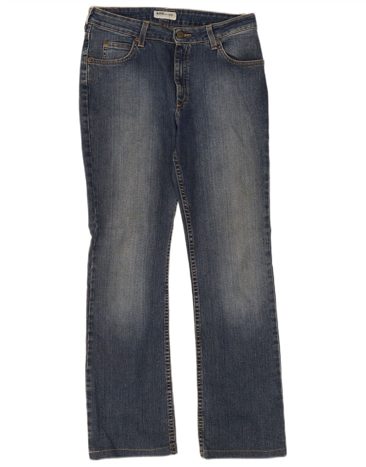 Lee Damen Cameron Straight Jeans W31 L29 Blaue Baumwolle