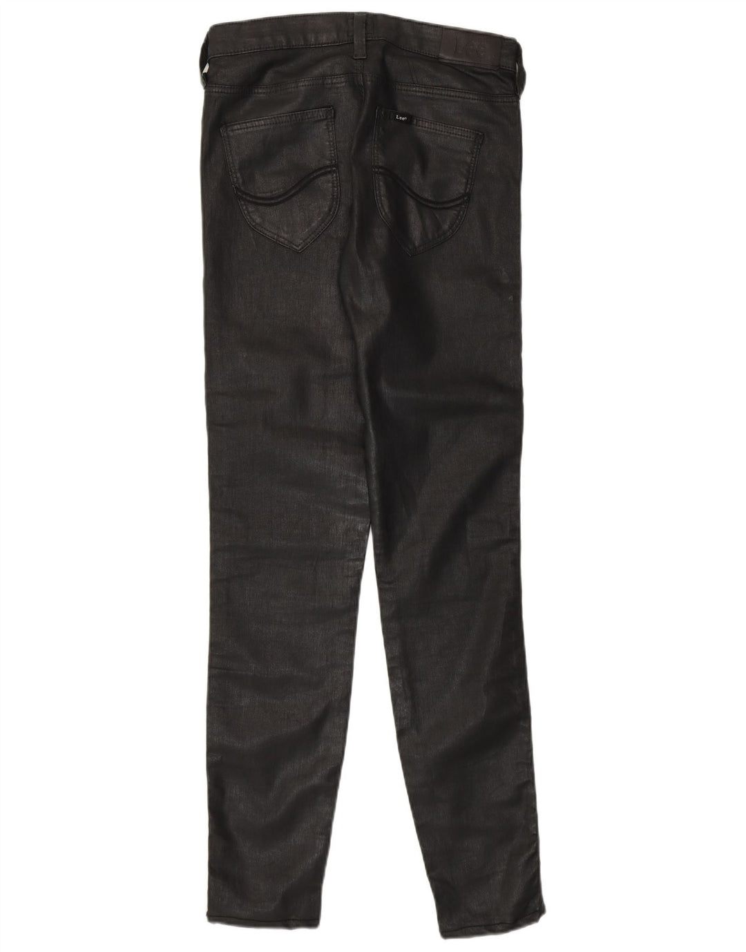 Lee Damen gewachste Jegging-Hose W28 L29 schwarze Baumwolle