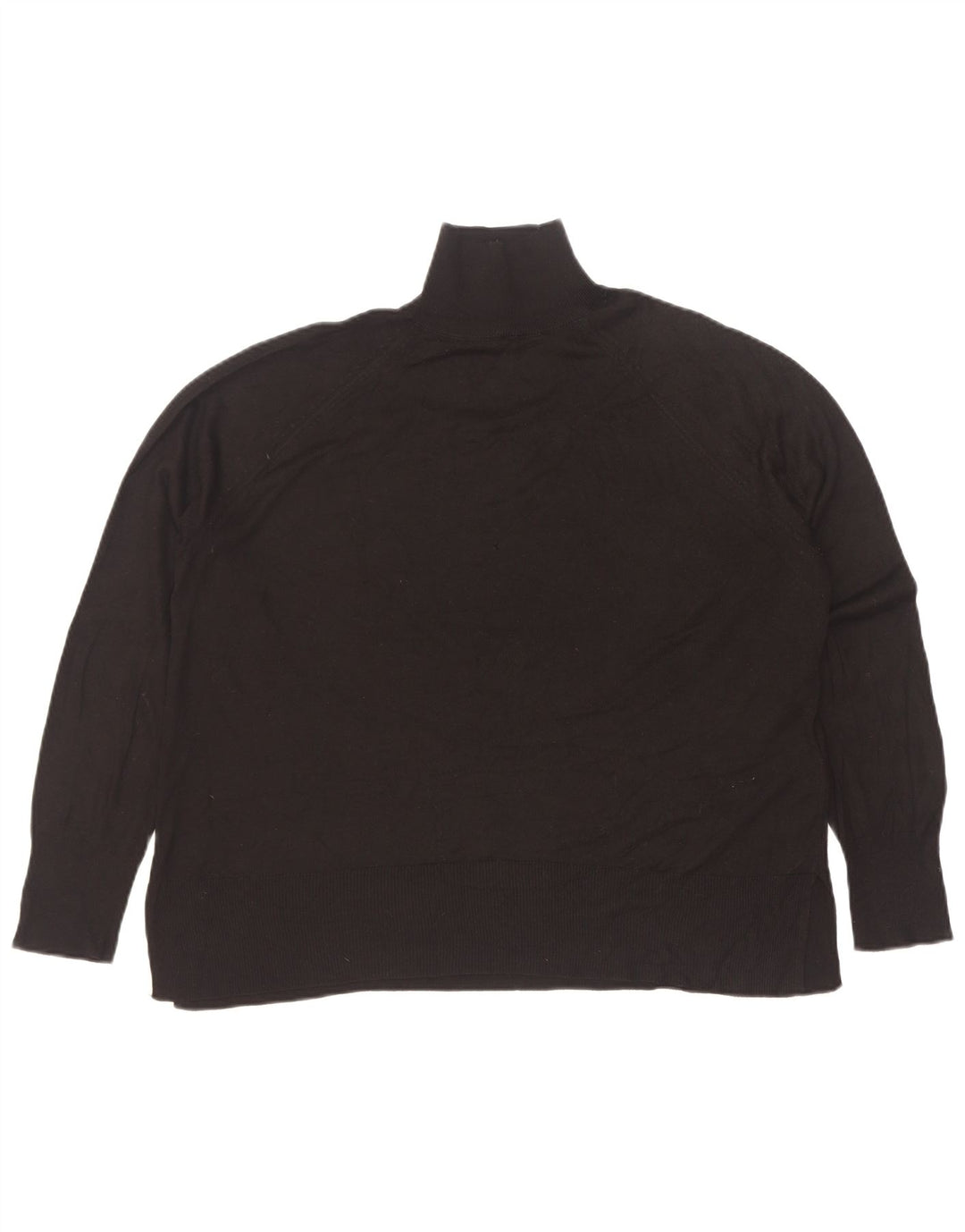 Zara Damen-Pullover mit Rollkragen, Gr. 14, mittlere schwarze Viskose