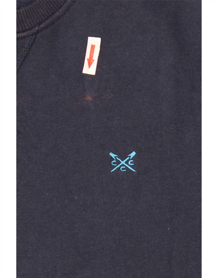 Crew Clothing Herren-Sweatshirt, groß, marineblau, Baumwolle