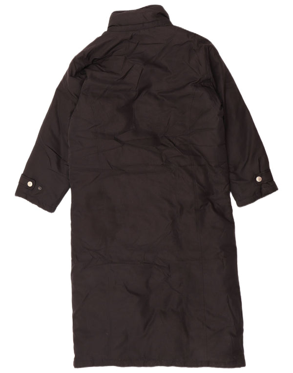 Eddie Bauer Damen Petite Mademoiselle Übergroßer gepolsterter Mantel UK 6 XS Schwarz