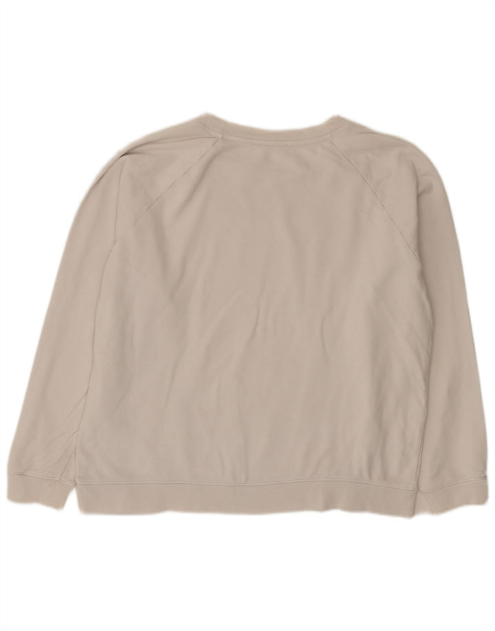 Levi's Damen-Sweatshirt mit Grafik-Übergröße, Größe UK 16, Größe L, weiße Baumwolle