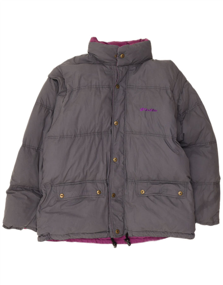 Lotto Herren Reversible Wattierte Jacke UK 42 XL Grau Polyester