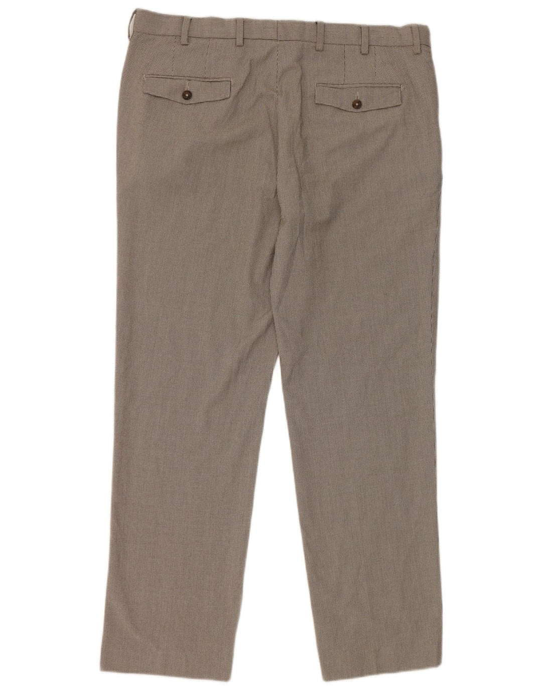Gerade Herren-Anzughose von Marks & Spencer, W38, L31, Grau mit Hahnentrittmuster