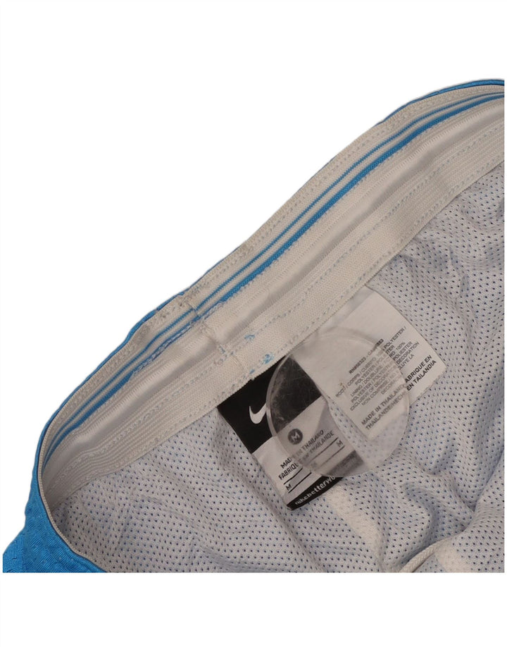 Nike Damen Sportshorts UK 14 Mittelblaues Polyester