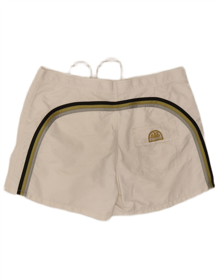 Sundek Herren-Badeshorts, Größe L, Weiß