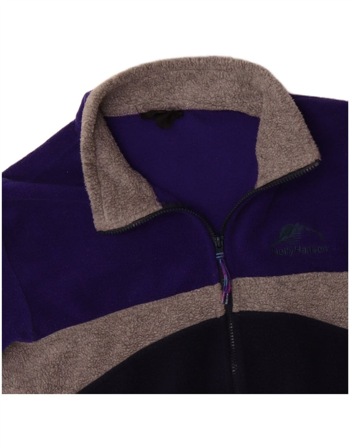 HELLY HANSEN Herren Fleecejacke UK 38 Mittel Marineblau Farbblock