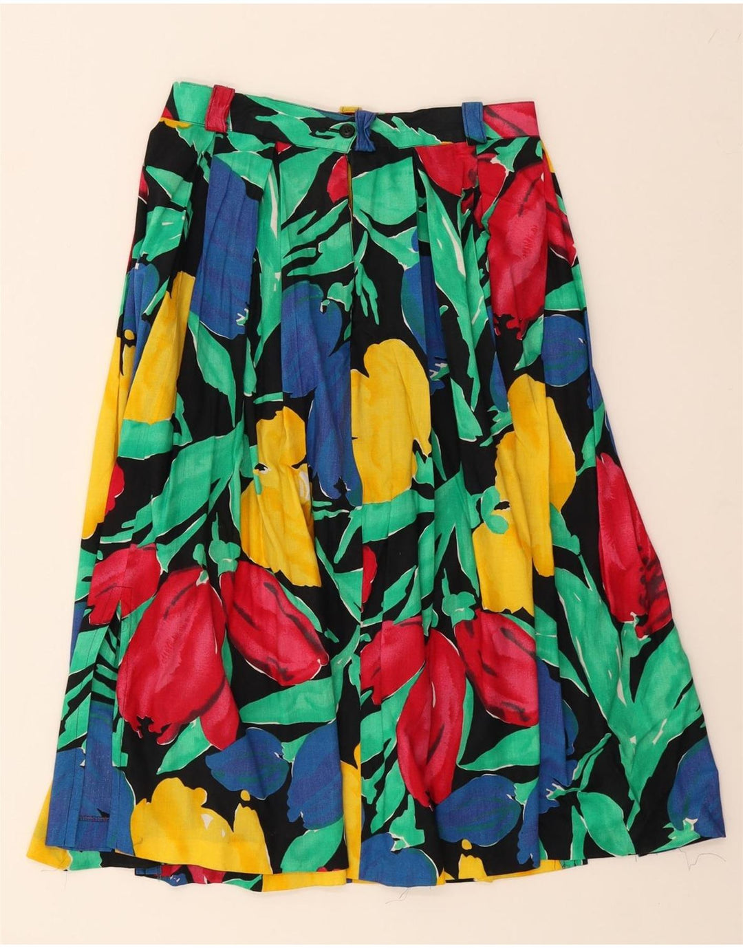 VINTAGE Womens A-Line Skirt W28 Medium Multicoloured Floral Vintage Vintage and Second-Hand Vintage from Messina Hembry 