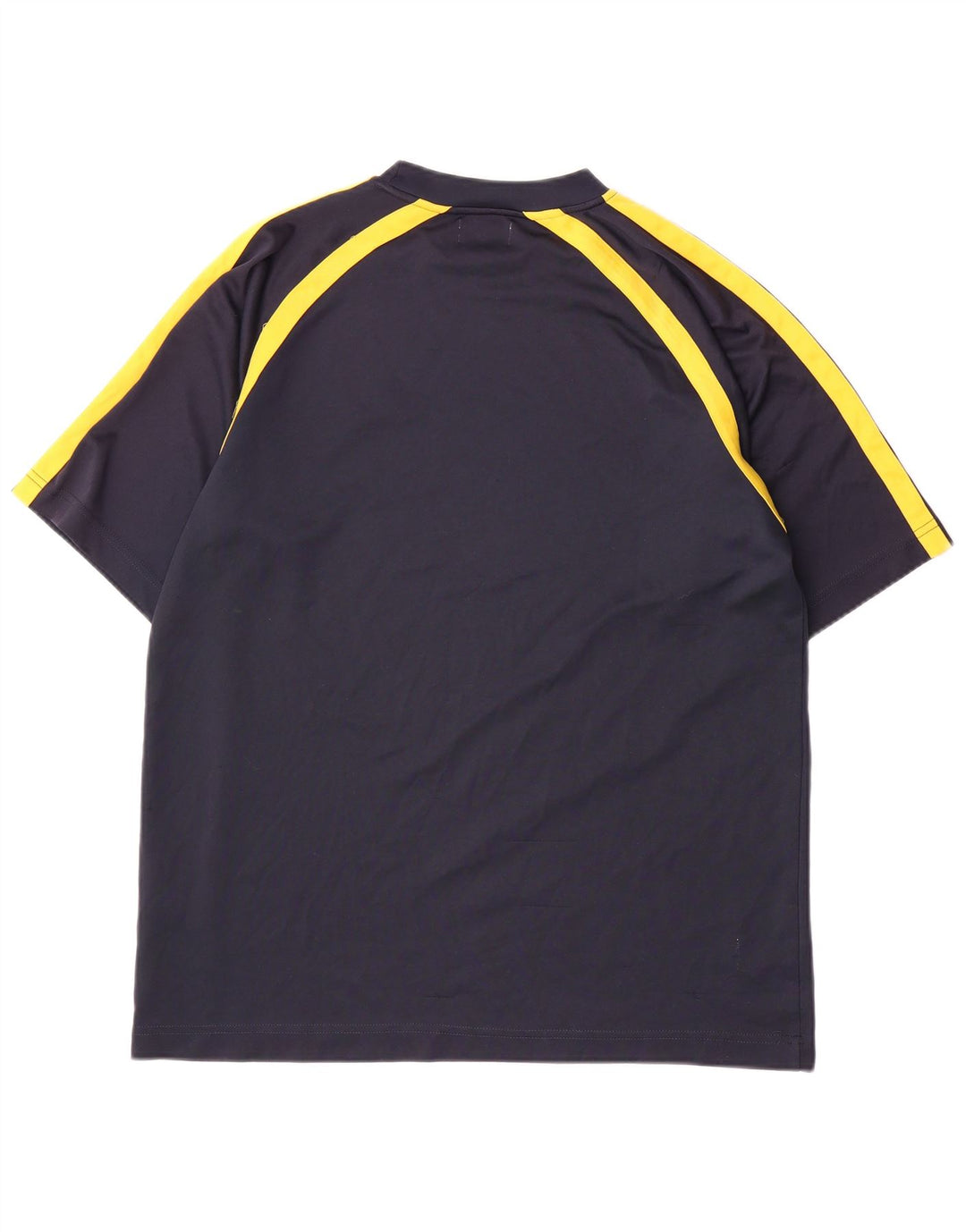 Kappa Herren-T-Shirt-Oberteil, groß, marineblau, Farbblock-Polyester