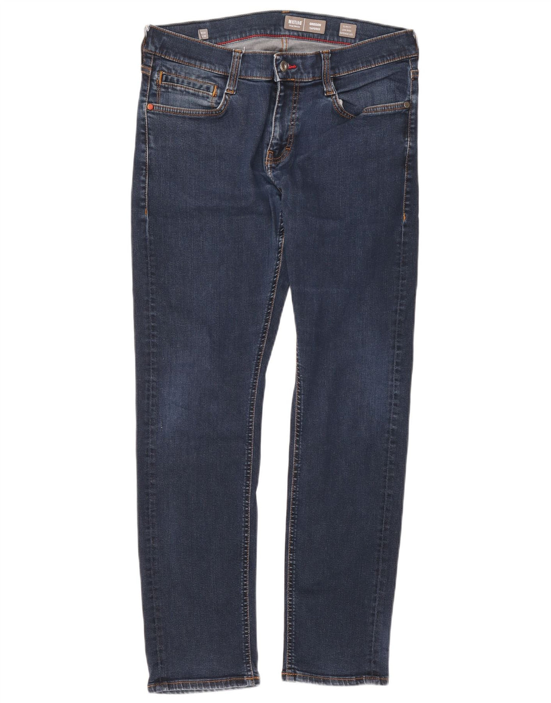 Mustang Herren Oregon Bootcut Slim Fit Tapered Jeans W33 L32 Marineblau