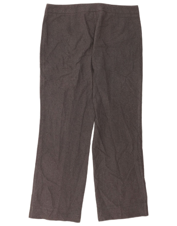Marks & Spencer Damen Gerade Freizeithose UK 14 Large W34 L29 Grau