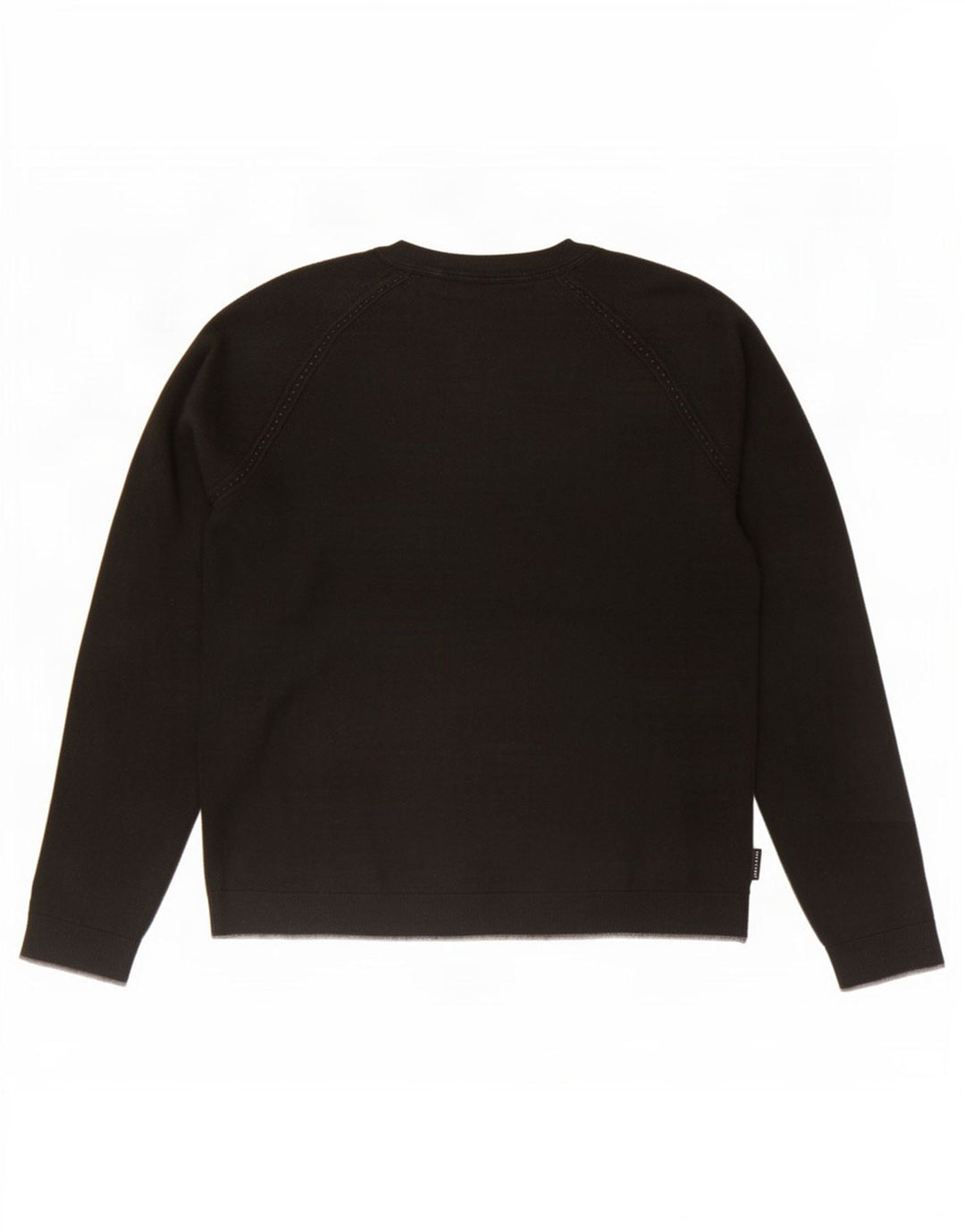 Ted Baker Damen-Pullover mit Rundhalsausschnitt, UK 14, mittelschwarz, Baumwolle