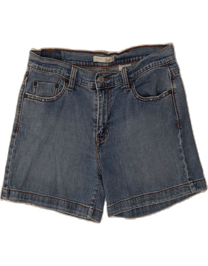 LEVI'S Womens 515 Denim Shorts US 8 Medium W32 Blue Cotton Vintage Levi's and Second-Hand Levi's from Messina Hembry 
