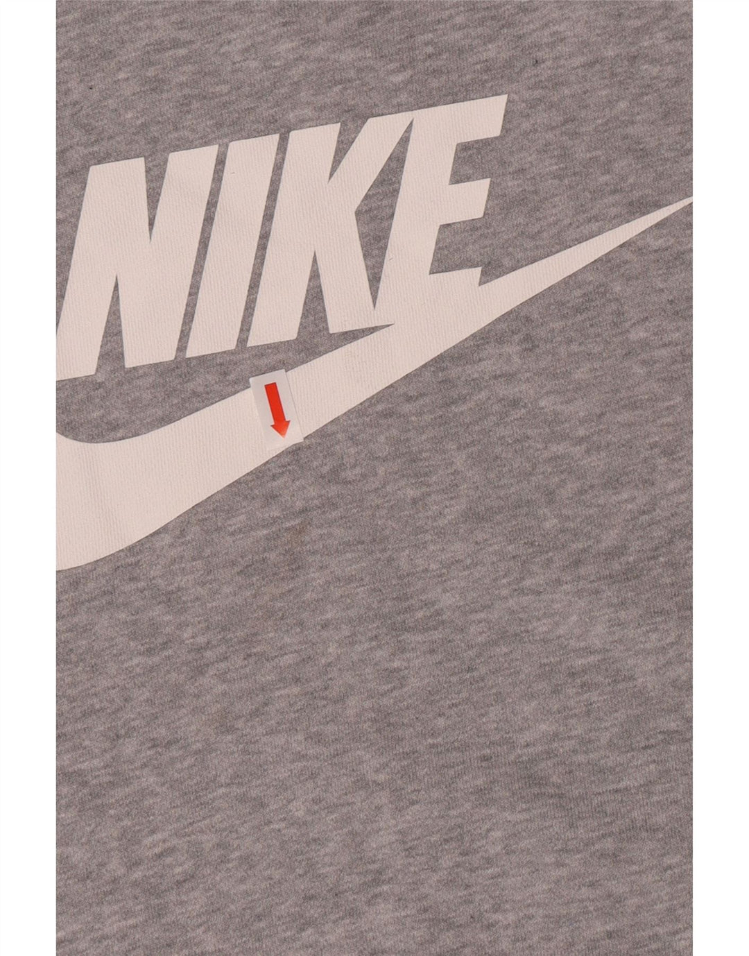 Nike Womens Graphic Sweatshirt Pullover UK 10 Small Grau gefleckte Baumwolle