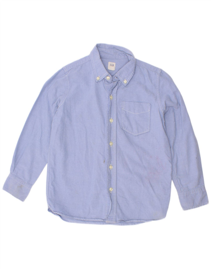 Gap Jungen-Hemd, 6–7 Jahre, Größe S, blaue Baumwolle