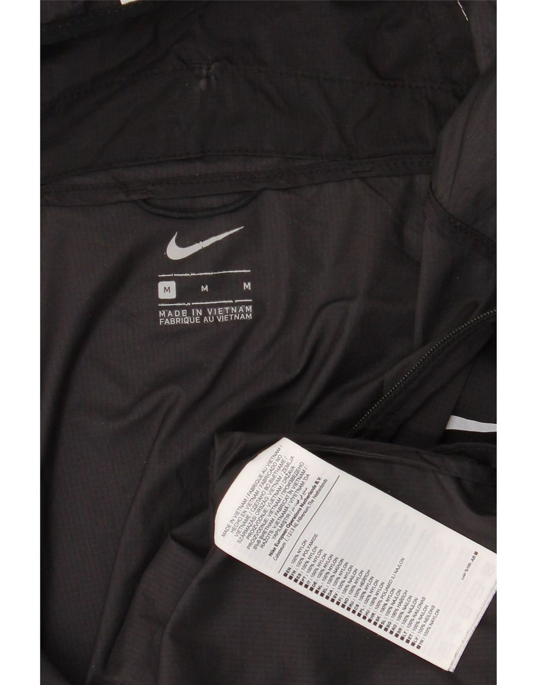 Nike Damen-Trainingsanzug mit Kapuze, Top-Jacke, UK 14, mittelschwarzes Nylon