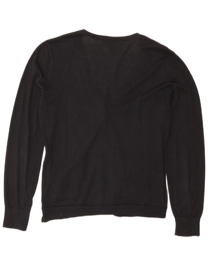 Ralph Lauren Damen-Cardigan-Pullover UK 10 Small Schwarz