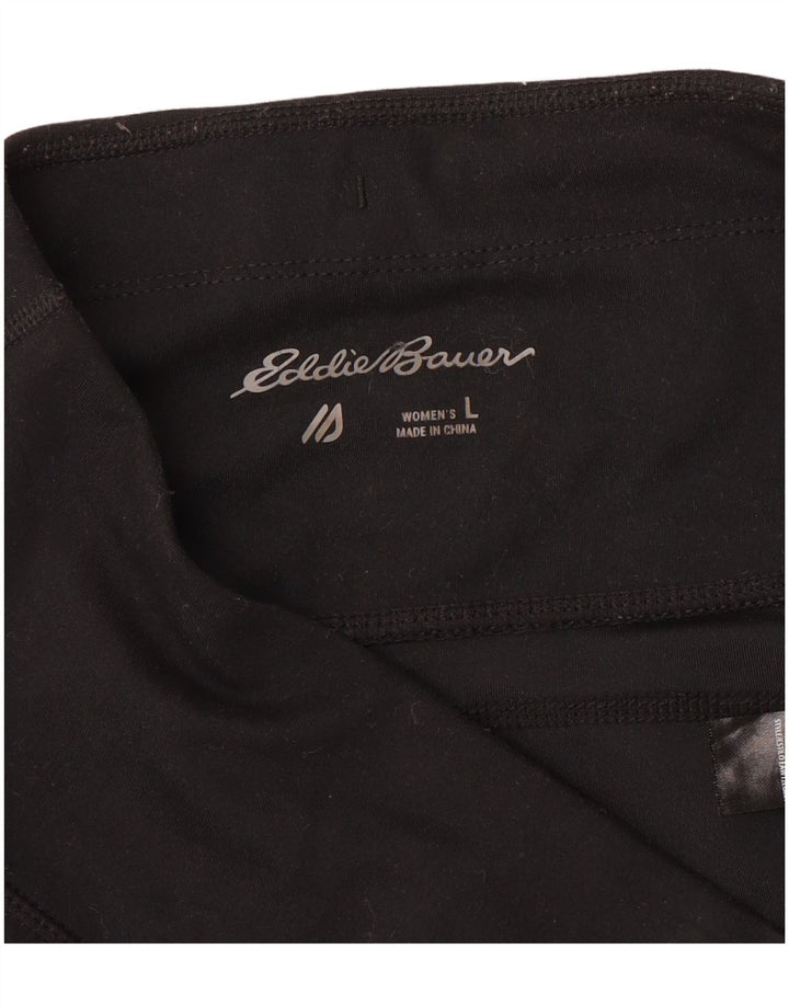 Eddie Bauer Damen Cargo-Leggings UK 14 Large Schwarz
