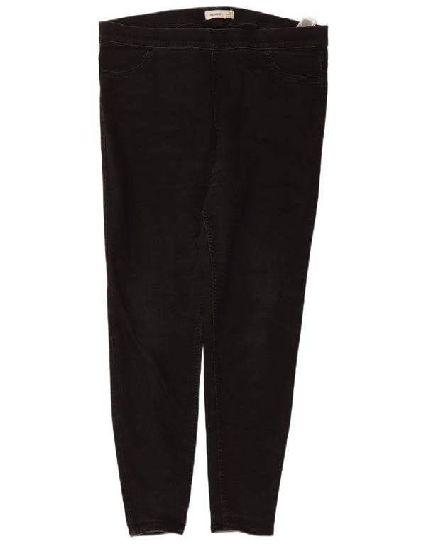 Marks & Spencer Damen Jegging-Jeans UK 18 XL W34 L27 Schwarze Baumwolle