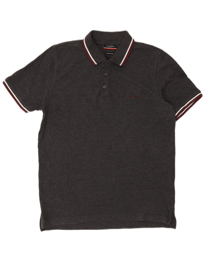 Pierre Cardin Herren-Poloshirt mit normaler Passform, mittelgrau, Baumwolle, klassisch