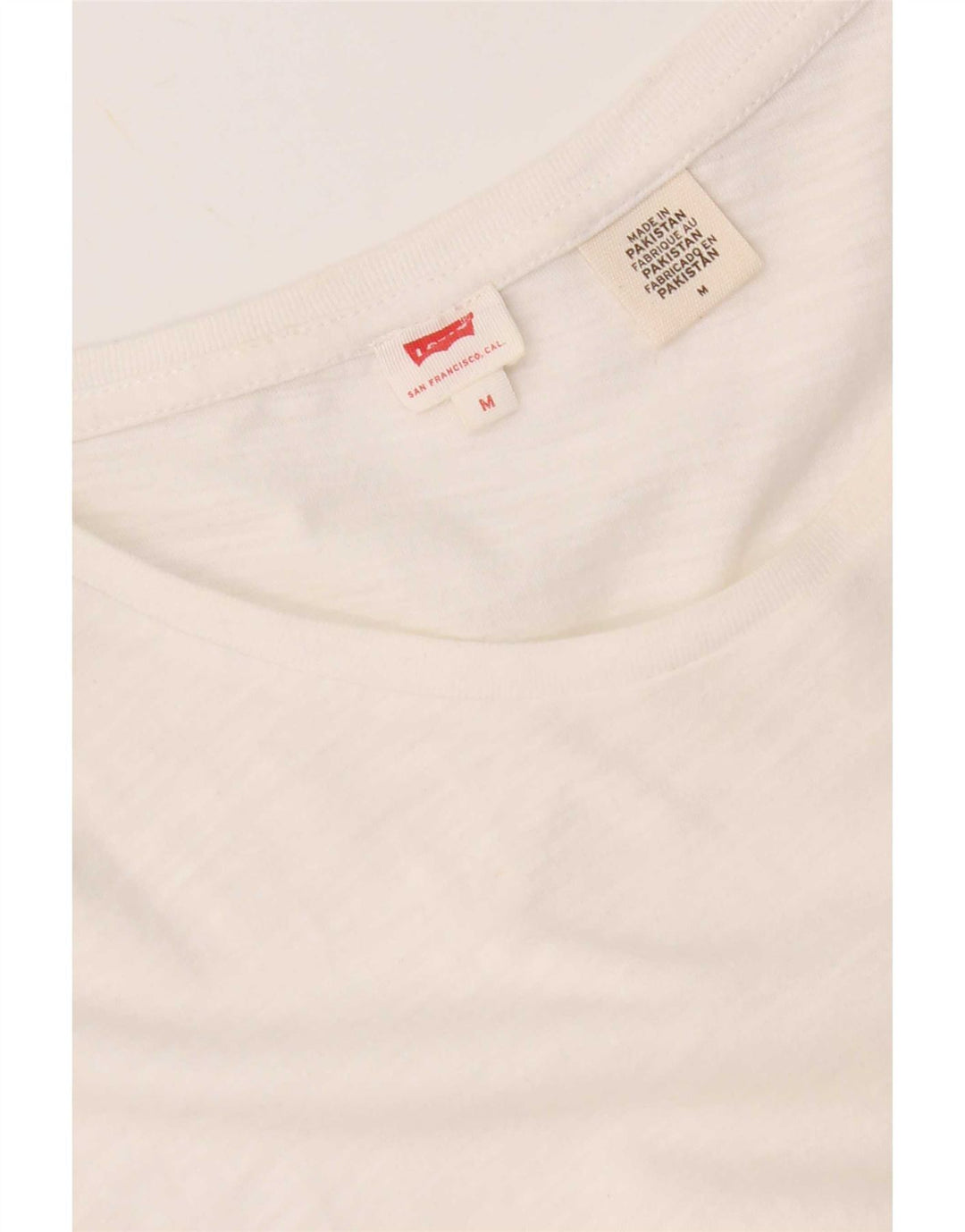 Levi's Damen T-Shirt Top UK 14 Mittelweiß meliert