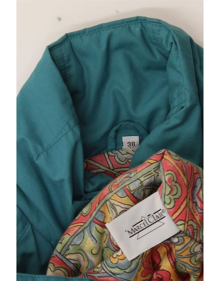 MARCEL CLAIR Womens Military Oversized Padded Coat EU 38 Medium Blue Vintage Marcel Clair and Second-Hand Marcel Clair from Messina Hembry 