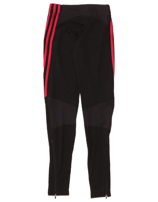 Adidas Damen Leggings UK 10 Small Schwarz Polyester